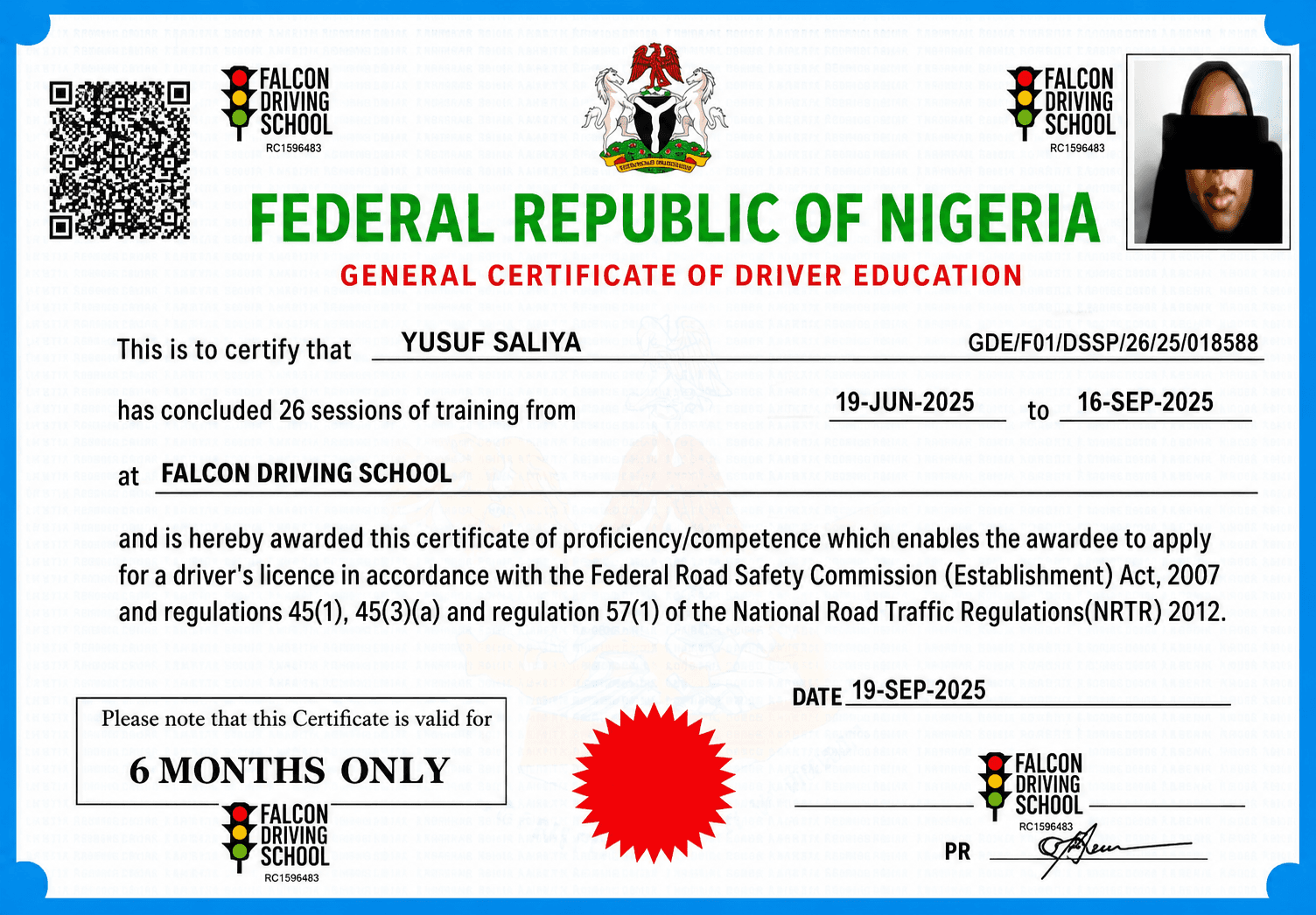 License issuance ceremony